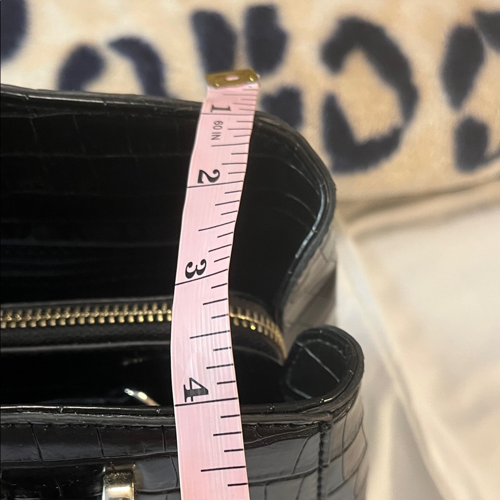 DKNY Black Croc-Patterned Purse - Picture 10 of 10
